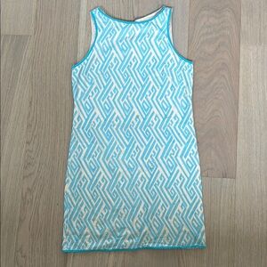 Chelsea & Violet Blue Halter Sheath Dress